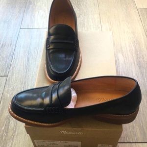 Madewell Leather Lug Sole Loafers Size 7